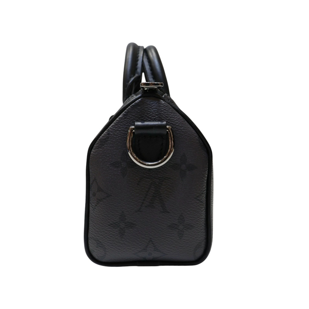 LOUIS VUITTON Keepall Shoulder bag Handbag Monogram Eclipse Black Reverse - Picture 4 of 9